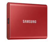 Внешний портативный SSD накопитель Samsung T7, 500 ГБ, Красный (MU-PC500R/WW)