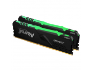 Оперативная память Kingston FURY Beast RGB, DDR4 SDRAM, 3600 МГц, 16Гб, KF436C17BBAK2/16