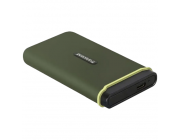 Внешний портативный SSD накопитель Transcend ESD380C, 500 ГБ, Military Green (TS500GESD380C)