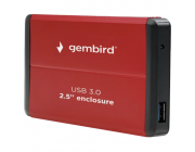 Внешний корпус Gembird EE2-U3S-2-R, Красный (EE2-U3S-2-R)