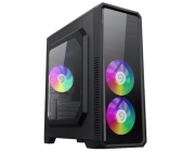 Компьютерный корпус Gamemax G561-BK, Midi-Tower, Без блока питания, Чёрный