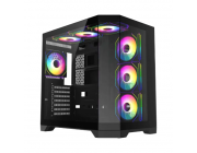 Компьютерный корпус Gamemax HYPE-A, Midi-Tower, Без блока питания, Чёрный