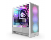 Компьютерный корпус NZXT H5 Flow RGB, Midi-Tower, Без блока питания, Белый