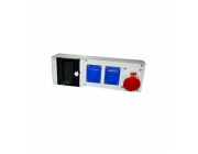 Блок с 3 розетками Scame 5P 16 A 380 В IP44