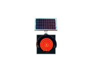 Светофор светодиодный с солнечной панелью 24 x 24 см Красный MFK