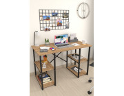 Офисный стол с 4 отделениями Metal Nex Home 120 x 60 см, Дуб