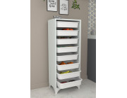 Набор для хранения вещей с 8 отделениями Dora Nex Home 45,6 x 30 x 116 см, Белый