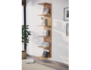 Книжный шкаф настенный КНИЖНЫЙ ШКАФ Nex Home 34,6 x 31,5 x 180 см, Дуб