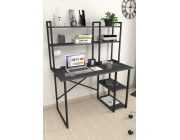 Офисный стол с 2 отделениями Metal Nex Home 120 x 60 см, Антрацит