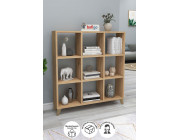 Книжный шкаф с 9 отделениями Square Nex Home 88 x 19,7 x 100 см, Дуб