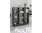 Книжный шкаф с 9 отделениями Square Nex Home 88 x 19,7 x 100 см, Антрацит