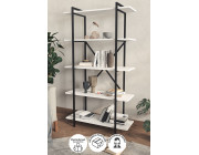 Книжный шкаф с 5 отделениями Teos Nex Home 90 x 29,7 x 159 см, Белый