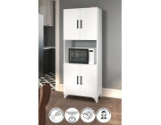Многофункциональный шкаф с 4 дверями Ece Nex Home 60 x 33,8 x 154 см, Белый