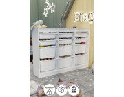 Набор для хранения вещей с 12 отделениями Lara Nex Home 132 x 30 x 95,5 см, Белый
