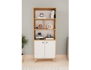 Книжный шкаф с 6 отделениями Smyrna Nex Home 64 x 30 x 157 см, Дуб/Белый