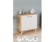 Книжный шкаф с 2 отделениями Smyrna Nex Home 64 x 30 x 67 см, Дуб/Белый