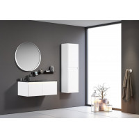 Dulap penal ORKA Lisbon 138x40x30 Matte White Lake