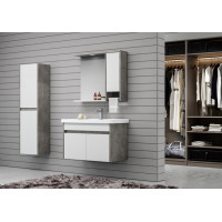 Mobilier de baie ORKA Aydos 85 Retro Silver (18085)
