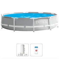 INTEX Бассейн 366x76cm, 6503Л, металлический каркас, с фильтрующим насосом
