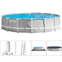INTEX Бассейн PRISM FRAME PREMIUM 427×107см, 12706Л, металлический каркас, с фильтрующим насосом