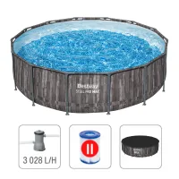 Bestway Бассейн STEEL PRO MAX Round 427×107 см, 13030Л, металлический каркас