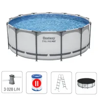 Bestway Бассейн STEEL PRO MAX Round 396х122 см, 12690 Л, металлический каркас