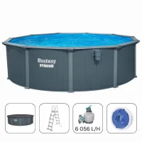 Bestway Бассейн Hydrium 488×132 см, 21490 Л, металлический каркас