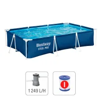 Bestway Бассейн STEEL PRO 300x201x66 см, 3300Л, металлический каркас