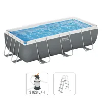 Bestway Бассейн STEEL PRO MAX Rectangular 404x201x100 см, 6478Л, металлический каркас