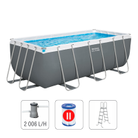 Bestway Бассейн STEEL PRO MAX Rectangular 412x201x122 см, 8124Л, металлический каркас