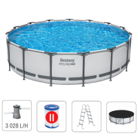 Bestway Бассейн STEEL PRO MAX Round 457х107 см, 14970 Л, металлический каркас