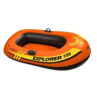 INTEX Надувная лодка «Explorer 100», 147x84x36 см, до 55кг, 6+ INTEX Надувная лодка «Explorer 100», 147x84x36 см, до 55кг, 6+
