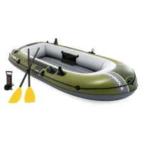 INTEX Надувная лодка “Seahawk 2” с веслами и насосом, 236x114x41 см, до 240 кг INTEX Надувная лодка “Seahawk 2” с веслами и насосом, 236x114x41 см, до 240 кг
