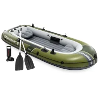 INTEX Надувная лодка “Seahawk 3” с веслами и насосом, 295x137x43см, до 360кг INTEX Надувная лодка “Seahawk 3” с веслами и насосом, 295x137x43см, до 360кг