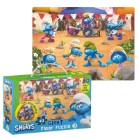 Puzzle mare de podea, The Smurfs – „Muzica cântă”, 40 elem. Puzzle mare de podea, The Smurfs – „Muzica cântă”, 40 elem.