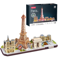 3D Puzzle „Paris” cu iluminare LED, 115 elemente 3D Puzzle „Paris” cu iluminare LED, 115 elemente