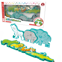 Puzzle-alfabet din lemn „Parada animalelor” Puzzle-alfabet din lemn „Parada animalelor”