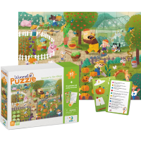 Joc de dezvoltare-puzzle „Vara în sat”, seria Wimmelpuzzle, 60 elem. Joc de dezvoltare-puzzle „Vara în sat”, seria Wimmelpuzzle, 60 elem.
