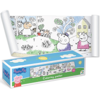 Poster de colorat pentru copii „La plimbare cu familia”, seria Peppa Pig, 70 cm Poster de colorat pentru copii „La plimbare cu familia”, seria Peppa Pig, 70 cm