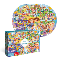 Puzzle „Rutina zilnică”, seria Puzzle-uri educative, 100 piese Puzzle „Rutina zilnică”, seria Puzzle-uri educative, 100 piese