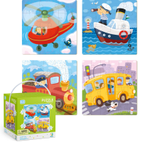 Puzzle 4 în 1 „Transport” Puzzle 4 în 1 „Transport”