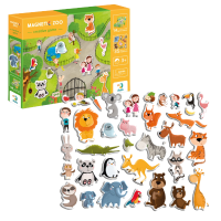 Joc magnetic „Zoo”, 1 tablă magnetică, 35 elem. Joc magnetic „Zoo”, 1 tablă magnetică, 35 elem.