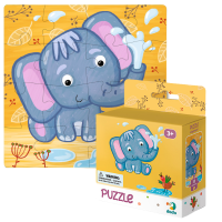 Puzzle „Elefant”, 16 elem. Puzzle „Elefant”, 16 elem.