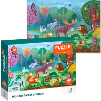 Puzzle „Animale minunate din pădure”, seria Animale, 60 elem. Puzzle „Animale minunate din pădure”, seria Animale, 60 elem.