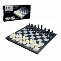 Настольная игра 3в1 «Шахматы, шашки, нарды», 25×25 см