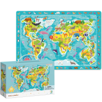 Puzzle „Lumea animalelor”, seria Puzzle de observație, 80 elem. Puzzle „Lumea animalelor”, seria Puzzle de observație, 80 elem.