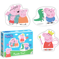 Puzzle 3 în 1 „Familia Peppa Pig” Puzzle 3 în 1 „Familia Peppa Pig”
