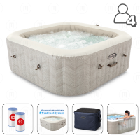 INTEX Jacuzzi SPA gonflabil “Chevron Deluxe Square Bubble” 173×71,795L, 4 persoane INTEX Jacuzzi SPA gonflabil “Chevron Deluxe Square Bubble” 173×71,795L, 4 persoane