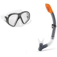 INTEX Набор маска и трубка для подводного плавания “Reef Rider”, 14+ INTEX Набор маска и трубка для подводного плавания “Reef Rider”, 14+