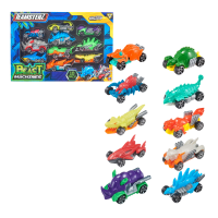 Set de 10 mașini Teamsterz Beast Machines Die-Cast, în as. Set de 10 mașini Teamsterz Beast Machines Die-Cast, în as.
